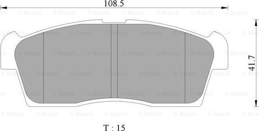 BOSCH 0 986 AB2 416 - Əyləc altlığı dəsti, əyləc diski furqanavto.az