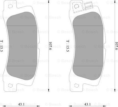 BOSCH 0 986 AB2 429 - Əyləc altlığı dəsti, əyləc diski furqanavto.az