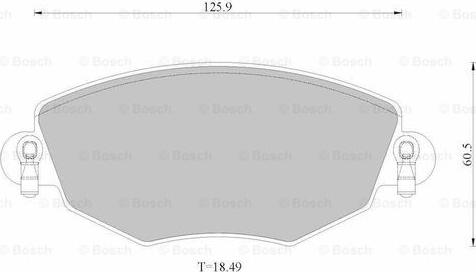 BOSCH 0 986 AB2 529 - Əyləc altlığı dəsti, əyləc diski furqanavto.az