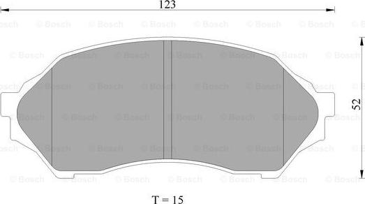 BOSCH 0 986 AB2 653 - Əyləc altlığı dəsti, əyləc diski furqanavto.az