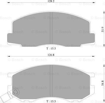 BOSCH 0 986 AB2 049 - Əyləc altlığı dəsti, əyləc diski furqanavto.az