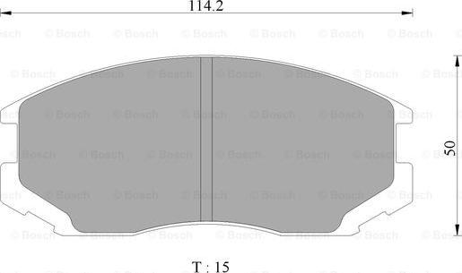 BOSCH 0 986 AB2 066 - Əyləc altlığı dəsti, əyləc diski furqanavto.az