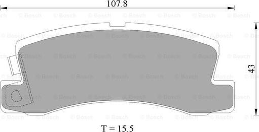 BOSCH 0 986 AB2 010 - Əyləc altlığı dəsti, əyləc diski furqanavto.az