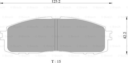 BOSCH 0 986 AB2 080 - Əyləc altlığı dəsti, əyləc diski furqanavto.az