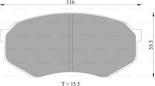 BOSCH 0 986 AB2 037 - Əyləc altlığı dəsti, əyləc diski furqanavto.az