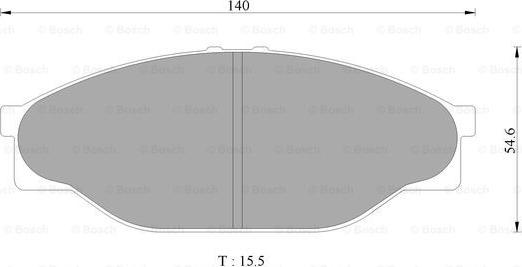 BOSCH 0 986 AB2 071 - Əyləc altlığı dəsti, əyləc diski furqanavto.az