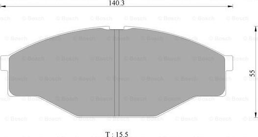 BOSCH 0 986 AB2 340 - Əyləc altlığı dəsti, əyləc diski furqanavto.az