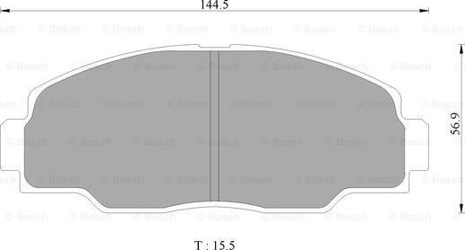 BOSCH 0 986 AB2 339 - Əyləc altlığı dəsti, əyləc diski furqanavto.az