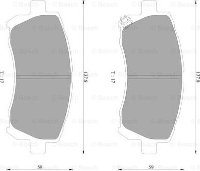 BOSCH 0 986 AB2 324 - Əyləc altlığı dəsti, əyləc diski furqanavto.az