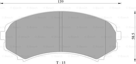 BOSCH 0 986 AB2 378 - Əyləc altlığı dəsti, əyləc diski furqanavto.az