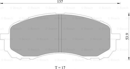 BOSCH 0 986 AB2 293 - Əyləc altlığı dəsti, əyləc diski furqanavto.az