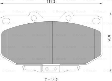 BOSCH 0 986 AB2 280 - Əyləc altlığı dəsti, əyləc diski furqanavto.az