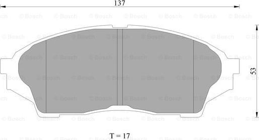 BOSCH 0 986 AB2 283 - Əyləc altlığı dəsti, əyləc diski furqanavto.az