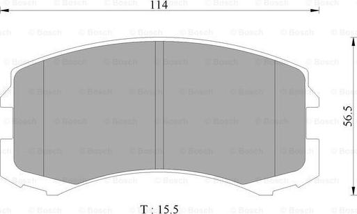 BOSCH 0 986 AB2 752 - Əyləc altlığı dəsti, əyləc diski furqanavto.az