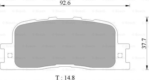 BOSCH 0 986 AB2 774 - Əyləc altlığı dəsti, əyləc diski furqanavto.az