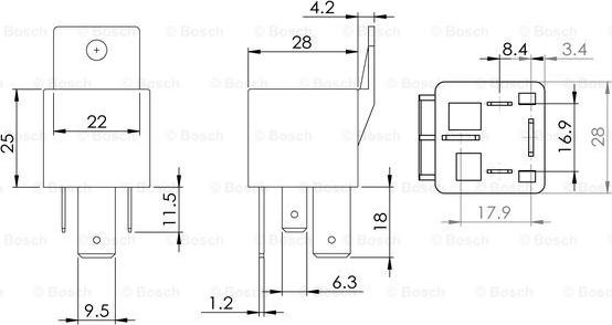 BOSCH 0 986 AH0 081 - Rele, əsas cərəyan furqanavto.az