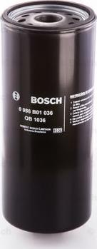 BOSCH 0 986 B01 036 - Yağ filtri furqanavto.az