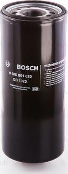 BOSCH 0 986 B01 020 - Yağ filtri furqanavto.az