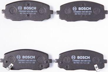 BOSCH 0 986 BB0 905 - Əyləc altlığı dəsti, əyləc diski furqanavto.az