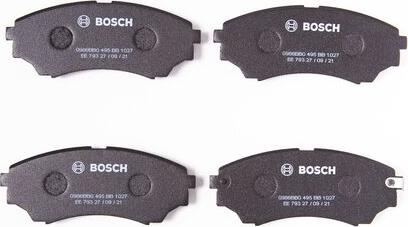 BOSCH 0 986 BB0 495 - Əyləc altlığı dəsti, əyləc diski furqanavto.az