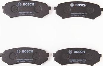 BOSCH 0 986 BB0 545 - Əyləc altlığı dəsti, əyləc diski www.furqanavto.az