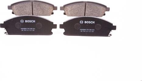 BOSCH 0 986 BB0 563 - Əyləc altlığı dəsti, əyləc diski furqanavto.az