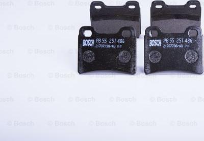 BOSCH 0 986 BB0 047 - Əyləc altlığı dəsti, əyləc diski furqanavto.az