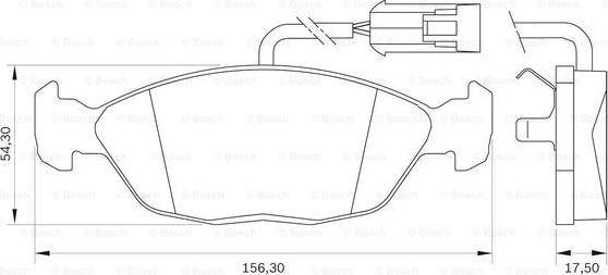 BOSCH 0 986 BB0 036 - Əyləc altlığı dəsti, əyləc diski furqanavto.az