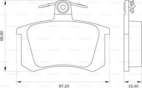 BOSCH 0 986 BB0 079 - Əyləc altlığı dəsti, əyləc diski furqanavto.az