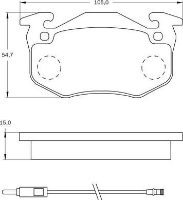 BOSCH 0 986 BB0 076 - Əyləc altlığı dəsti, əyləc diski furqanavto.az