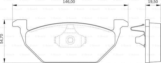 BOSCH 0 986 BB0 139 - Əyləc altlığı dəsti, əyləc diski furqanavto.az