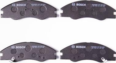 BOSCH 0 986 BB0 387 - Əyləc altlığı dəsti, əyləc diski furqanavto.az