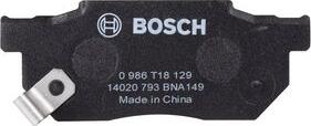 BOSCH 0 986 T18 129 - Əyləc altlığı dəsti, əyləc diski furqanavto.az