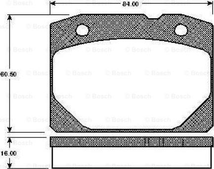 BOSCH 0 986 TB2 063 - Əyləc altlığı dəsti, əyləc diski www.furqanavto.az