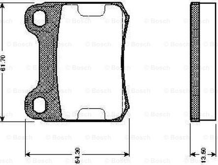 BOSCH 0 986 TB2 084 - Əyləc altlığı dəsti, əyləc diski furqanavto.az