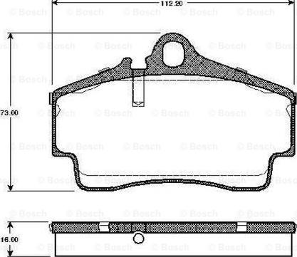 BOSCH 0 986 TB2 765 - Əyləc altlığı dəsti, əyləc diski furqanavto.az