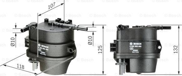 BOSCH 0 450 906 460 - Yanacaq filtri furqanavto.az