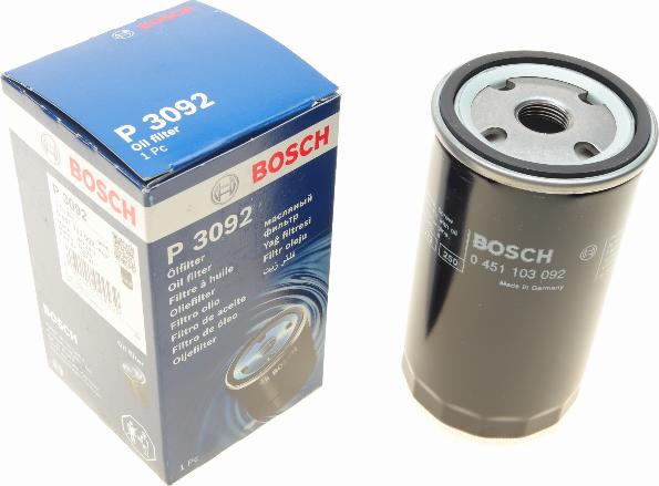 BOSCH 0 451 103 092 - Yağ filtri furqanavto.az