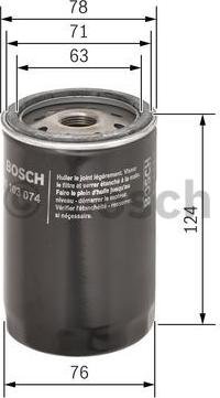 BOSCH 0 451 103 074 - Yağ filtri furqanavto.az