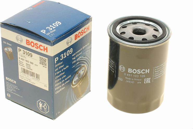 BOSCH 0 451 103 109 - Yağ filtri furqanavto.az