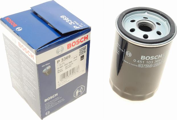 BOSCH 0 451 103 369 - Yağ filtri furqanavto.az