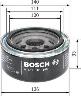 BOSCH 0 451 103 368 - Yağ filtri furqanavto.az