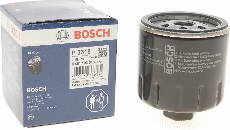 BOSCH 0 451 103 318 - Yağ filtri furqanavto.az