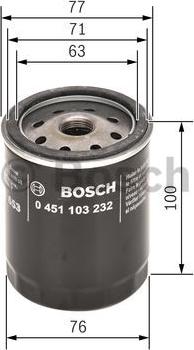 BOSCH 0 451 103 232 - Yağ filtri furqanavto.az