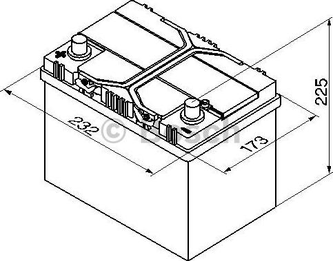 BOSCH 0 092 S40 250 - Başlanğıc batareyası furqanavto.az