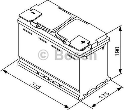 BOSCH 0 092 S60 110 - Başlanğıc batareyası furqanavto.az