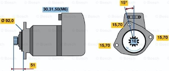 BOSCH 0 001 416 046 - Başlanğıc furqanavto.az