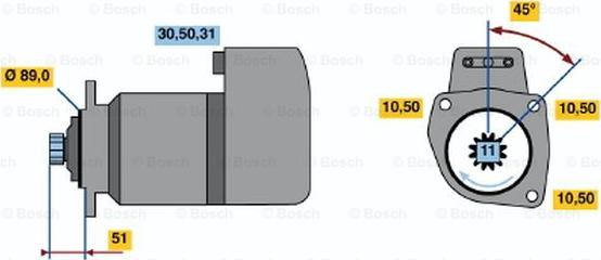 BOSCH 0 001 416 043 - Başlanğıc furqanavto.az