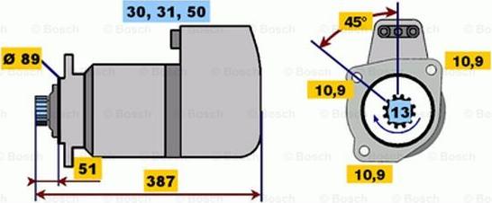 BOSCH 0 001 416 064 - Başlanğıc furqanavto.az