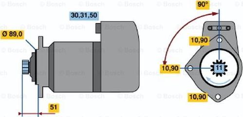 BOSCH 0 001 416 033 - Başlanğıc furqanavto.az